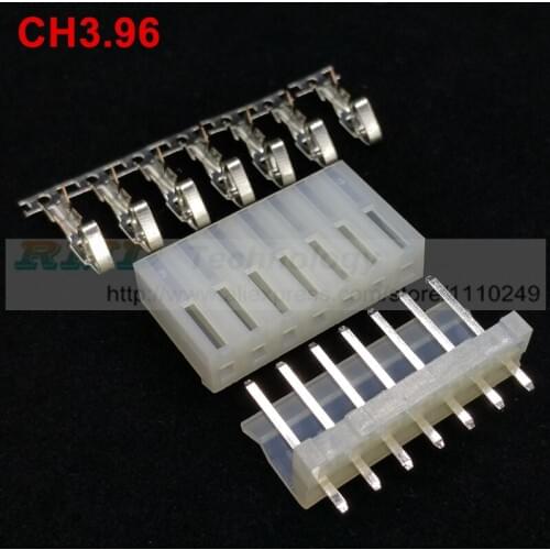 20set/lot CH3.96 2139 CH3.96-7P connector 3.96 mm 7 pin 20pcs Male header + 20pcs Female housing + 140 pcs metal terminal pins