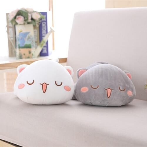2018New Soft Plush Toys Cute Cartoon Cat Lovely Appease Animal Doll Sofa Pillow Baby Toys Home Decor Christmas Gift For Children