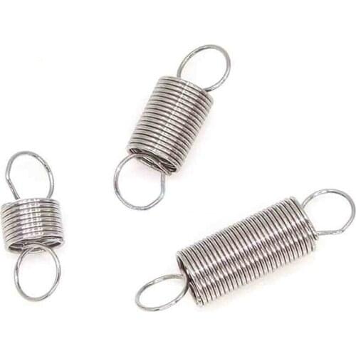 5pcs Stainless Steel Wire Diameter 0.6mm Loop Ends Extension Springs Expansion Springs Out Dia. 4mm 5mm 6mm 7mm Length 20mm-60mm