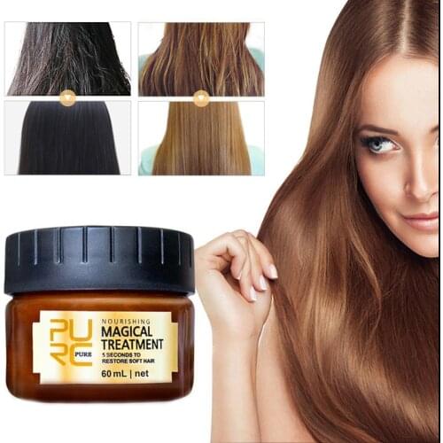 60ML Advanced Hair Root Treatment Cream for Damaged Hair Care Mask Magical Keratin Hair Treatment 5 Seconds Repairs Frizzy