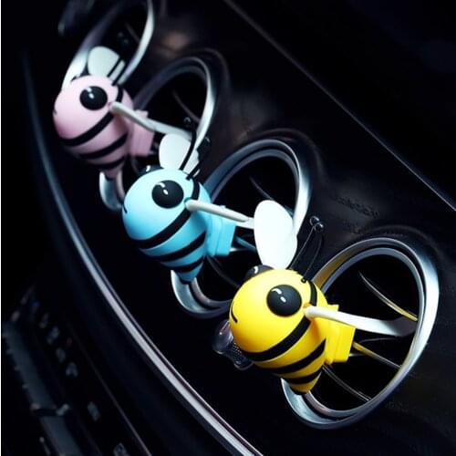 Cute Bee Car Air Freshener Auto Perfume Diffuser Air Vent Clip Parfum Flavoring Fragrances Deodorant Car Interior Accessories