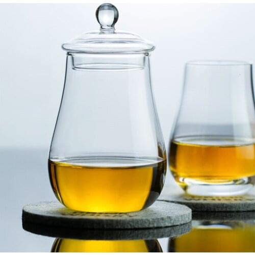 Free Customized Lettering ISO Standard Scotland Whisky Glass Travel Tulips Copita Nosing Whiskey Rocks Glasses Tumbler Gift Box