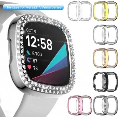 Watch Cover For Fitbit Versa 3 Protector Case Cover Protection Shell For Fitbit Sense Smart Watch Bumper Smartwatch Accessories
