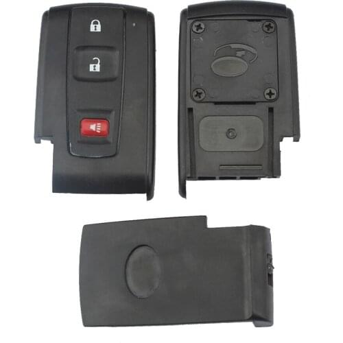 Black Universal 2 + 1 Buttons B45 PP Replacement Car Shell Remote Key Case Fob Fit for Toyota Prius Key 2004 - 2009 Car