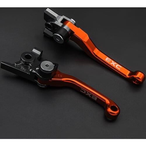 CNC Pivot Dirt Pit Bike Brake Clutch Levers For EXC 125 200 250 300 400 450 500 530 Exc 2011 2012 2014 2015 2016 2017 2018 2019