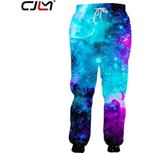 CJLM Casual Pants Man Fashion Starry sky 3D Trousers Printing Starry sky Streetwear Large Size Habiliment For Men Trousers