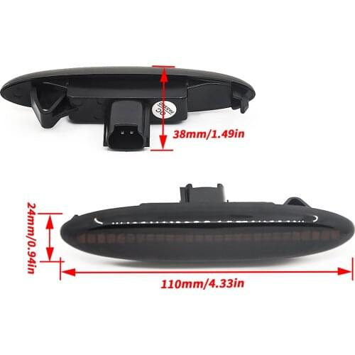 For Lexus IS250 IS350 SC430 E350 Toyota Camry Highlander Crown Led Water Flowing Dynamic Side Turn Signal Indicator Lights