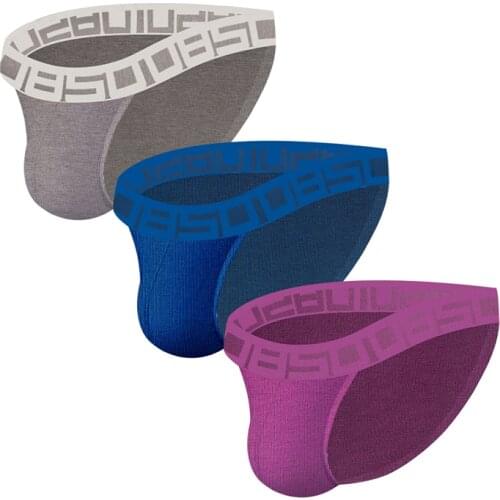 Wholesale 3pcs/lot Men Briefs Set Sexy Mens Underwear High Quality Cotton Underpants Man Comfortable Mens Panties Dropship