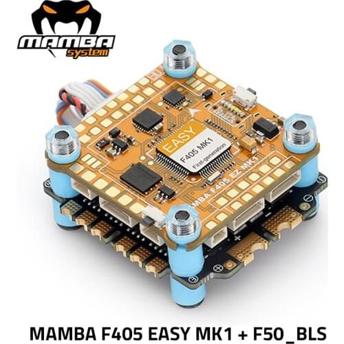 DIATONE MAMBA EASY F405 MK1 F4 Flight Controller OSD W/ F50_BLS 50A Brushless ESC 4in1 3-6S DSHO600 Stack for FPV Racing Drone