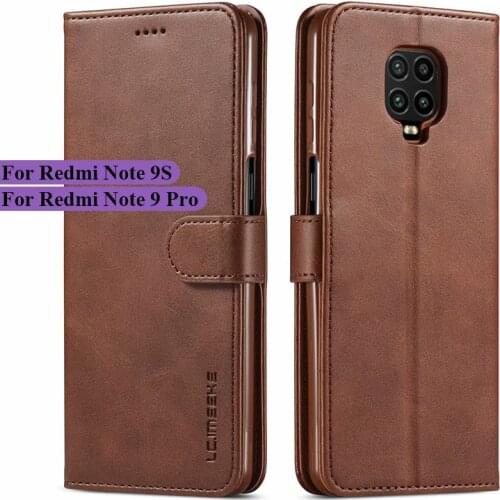 Xiaomi Redmi Note 9 Pro Case Leather Vintage Phone Case For Redmi Note 9S Case Flip Magnetic Wallet Cover On Redmi Note 9 S Case