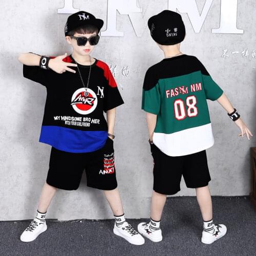 Boys Summer Clothing Sets Children New Boys Sports Suit Outfits Kids Boys Short sleeves Clothes Casual Tracksuit 6 8 10 12 Years