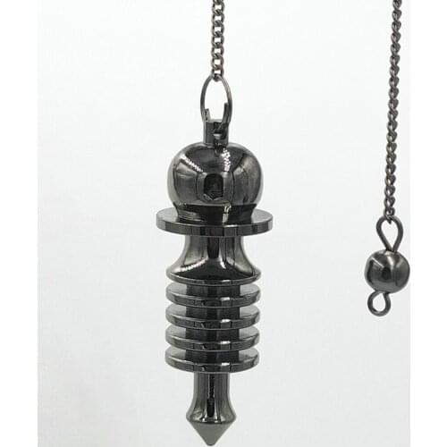 Pendulum pendant Reiki Copper Pendulums for Dowsing Divination Wicca Chakra Reiki Healing Pyramid Pendant Chakra pendulo Amulet