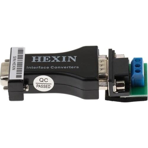 Mini RS485 to RS232 Serial Port Converter Adapter for Industrial Data Communication