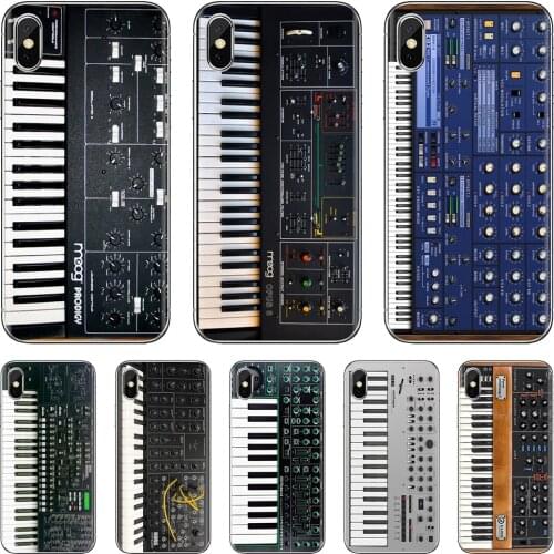 Soft Case Vintage Synth Synthesizer Moog Print For iPhone iPod Touch 11 12 Pro 4 4S 5 5S SE 5C 6 6S 7 8 X XR XS Plus Max 2020