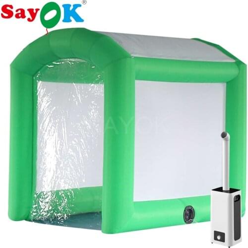 Inflatable Sterilisation Channel Disinfection Tent Inflatable Tunnel with Transparent curtain for Enterprise Community Protect