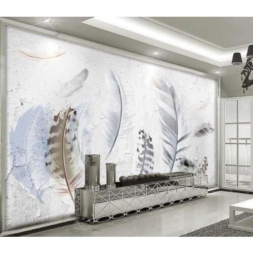 3D 5D 8D Photo Wall Mural Abstract Wallpaper Feather Wall Papers Landscape 3D Photo Wall Paper For Living Room Bedroom Custom