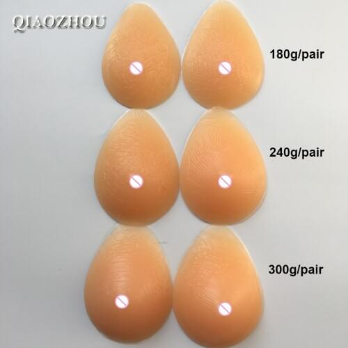 Real silicone breast form crossdressing fake boobs mastectomy artificial form bra pads soft natural