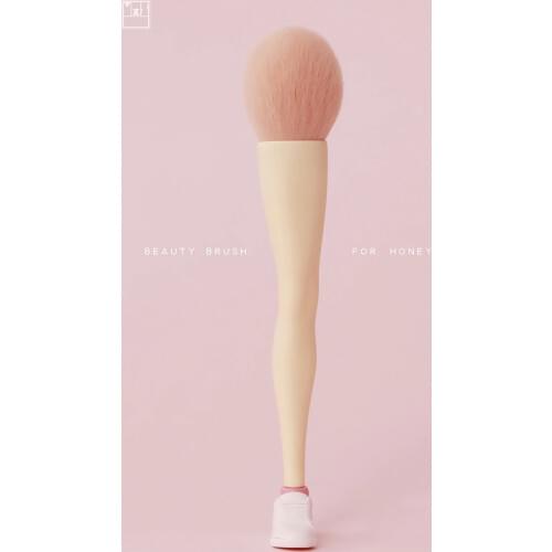New Arrival Pink Princess Beauty Girl Thigh Legs Makeup Brush Statue Figure Soldier Clean Dust For Collectable