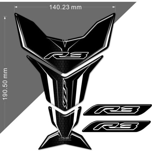 Fairing For YAMAHA YZF R3 YZF-R3 Stickers Emblem Tank Pad Decal Fuel Protector Motorcycle TankPad 2017 2016 2018 2019 2020