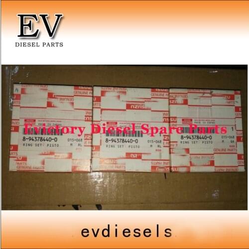 EV Genuine type For Isuzu engine parts 3KR2 pistion ring set 8-94378440-0