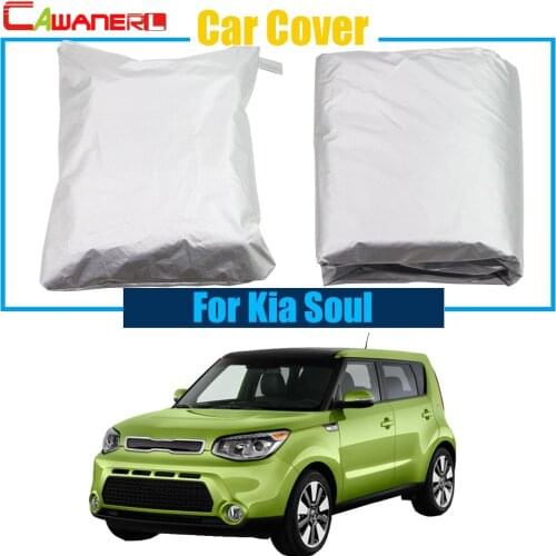 Cawanerl Full Car Cover Anti UV Sun Shield Snow Rain Resistant Protector Cover For Kia Soul