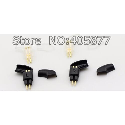Gold plated Westone UM3X W4R UE18 Right Angled Headphone Plug 0.78mm DIY Headphone headset