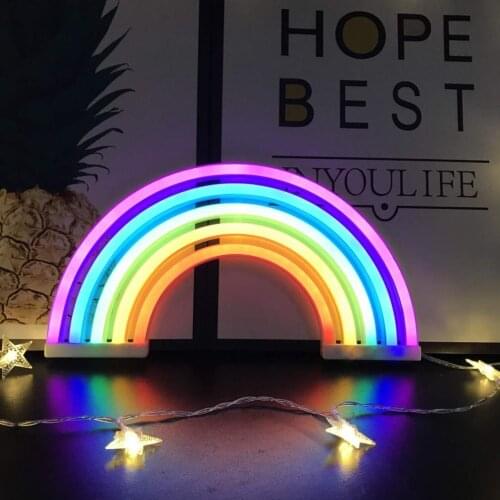 Christmas Decorations Led Colorful Rainbow Neon Lights Birthday Party Living Room Wedding Party Room Decoration Unique Safety