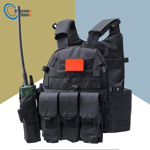 Airsoft Combat 600D Molle Tactical Vest Military Equipment Hunting Protective Vest Outdoor Training Paintball Carrier Vests