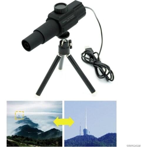 USB Digital Telescope, 2MP 70X Zooming Microscope Camera Smart Motion Detection Monocular with Tripod Observation Photograph