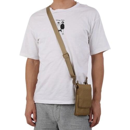 Military Fan Tactical Pocket Bag Outdoor Sports Belt Waist Bag Coin Purse Suitable for 6-inch Big Screen Mobile Phone Pouch