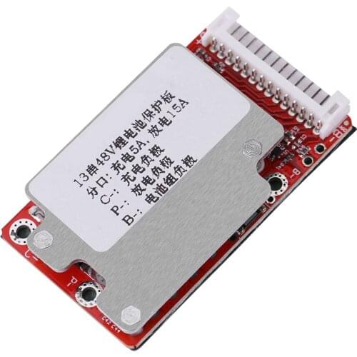 Li-Ion Battery Pack Protection Board With Flexible Flat Cable Li-Polymer Battery Board BMS For 48V/54.6V 13S Li-Ion Batteries