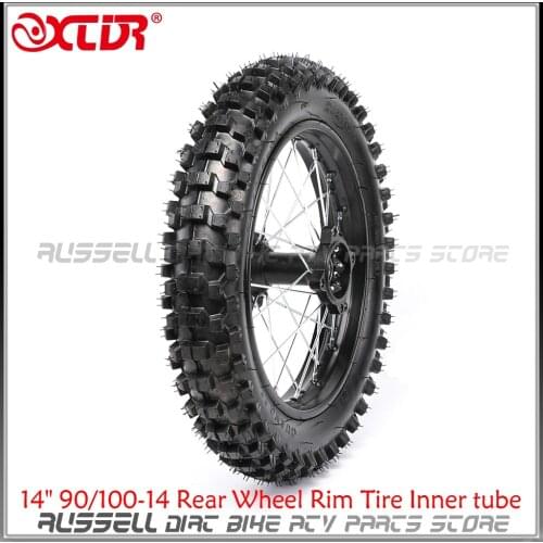 1.85x14 14" 90/100-14 Rear Wheel Rim Tire Inner tube Tyre PIT PRO Dirt Bike
