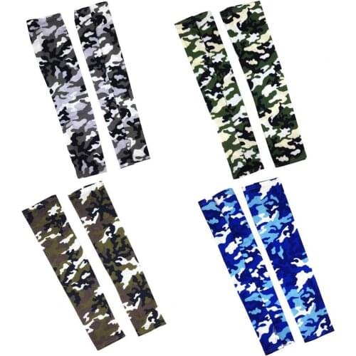 1 Pair Ice Silk Sport Arm Sleeves Cycling Arm Sleeves Cover UV Protection Outdoor Climbing Running Basketball Summer Arm Sleeves