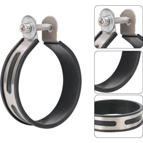 10cm Universal Exhaust Pipe Clamp Fixing Ring Exhaust Pipe Stainless Steel Hoop Motorcycle Refitted Accessories
