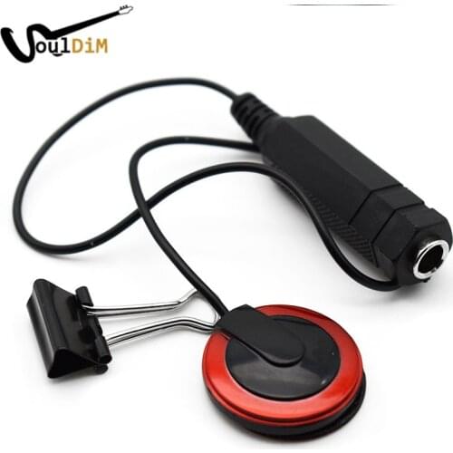 18pcs Professional 6.35mm Piezo Transducer Contact Mic Pickup Copper Pickup for Guitar Violin Ukulele Banjo String Instrument