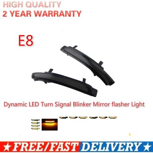 2 pieces For Skoda Octavia 2009-2013 SUPERB 2008-2014 Dynamic LED Turn Signal Blinker Mirror flasher Light