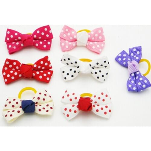 2015 Wholesale Mixed Styles Dog Bows Small Dog Grooming Accessories, Pet Dog Summer Accessories ,Dog Hair 100pcs/lot