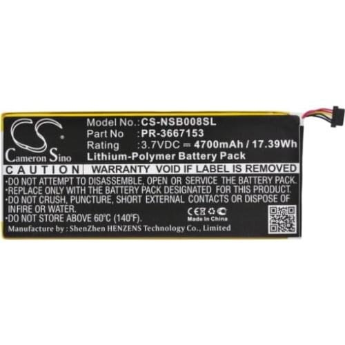 Cameron sino 4700mah battery for NABI DMTAB-NV08B Dreamtab 8" PR-3667153 Tablet Battery