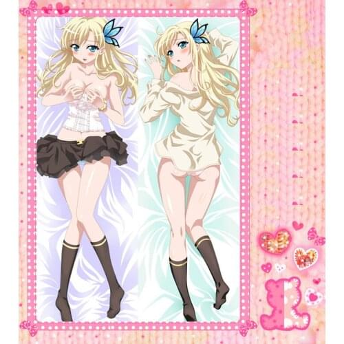 Anime Cartoon Boku wa Tomodachi ga Sukunai Double-Sided Bolster Hugging Pillow Case Pillow Cover Pillowcase Peach Skin No.0-684