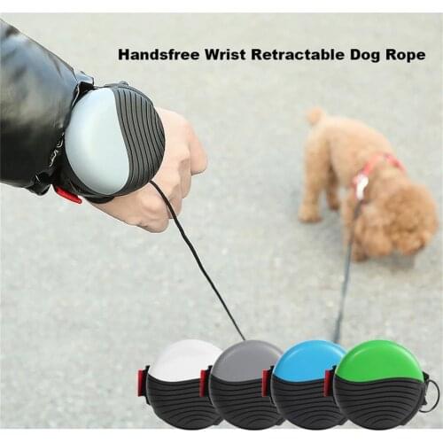 Handsfree Auto Telescopic Dog Leash Wrist Pet Traction Rope Retractable Dog Chain For Teddy Small Medium Dogs Pet Accessories