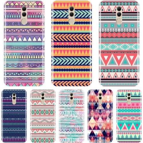 Back Cover For Huawei Mate 9 10 20 Pro Soft Silicone Ethnic Totems Retro Colorful Phone Case For Huawei Mate 7 8 9 10 20 Lite