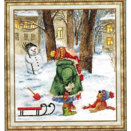 CHM-034 The Taste of Childhood counted cross stitch package flower aida 22ct 25ct 18ct 14ct 11ct people kit embroidery