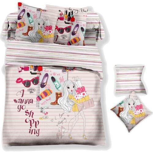 Children Bedding Sets Gifts Colorful Printing Duvet Cover Sets For Kids Girls Boys Double Bedclothes Bed Sheet