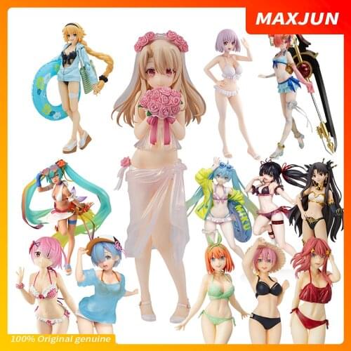 MAXJUN Anime Fate/stay night Anime Figure Sexy Swimsuit Lucky Bag PVC Model Toys Re Zero Fate Grand Order Action Figure miku