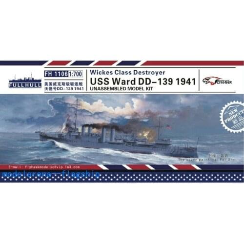Flyhawk 1/700 FH1106 USS Destroyer Ward DD-139 1941