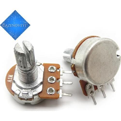 2pcs/lot Imports diaphragm 148 single - potentiometer A105 handle length 15MM flowers with 41 points step A1M In Stock