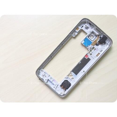 Novaphopat Middle Frame housing For Samsung Galaxy S5 g900f G900H i9600 G900 Middle Housing Chassis Plate Cover Bezel