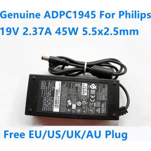 Genuine ADPC1945 45W 19V 2.37A ADPC1936 AC Adapter For Philips 224E5Q 234E5 257E7 237E4Q 247E4L 247E6Q LCD Monitor Power Charger