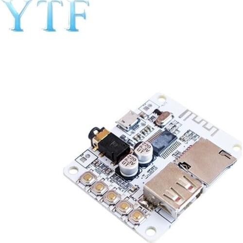 Bluetooth board audio amplifier with USB TF card playing before decoding the audio output level electret microphone