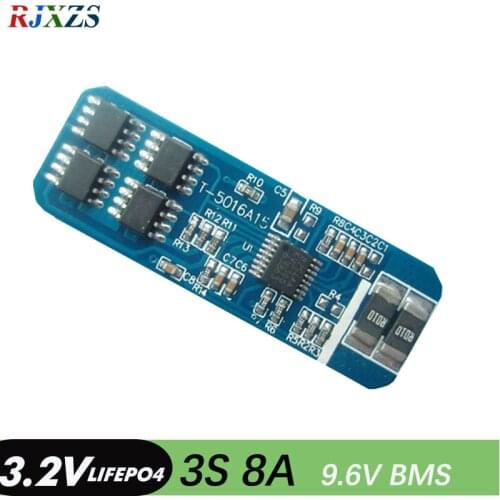 3S 8A lifepo4 9.6V 18650 BMS PCM battery protection board bms pcm for lifepo4 battery cell pack
